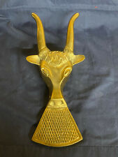 Vintage Brass Occult? Bull/Goat Door Jamb/Knocker/Paperweight? Preowned!