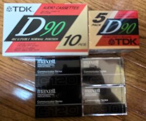 New ListingTotal 19 Brand New TDK D-90 Cassette Tapes and Maxell Professional Tapes
