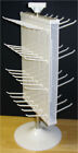 2 Sided White Counter Top Peg Board Spinner Rack Display Hooks Included