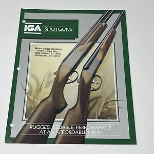 1990's Stoeger Industries IGA Shotguns Gun Sales Brochure Catalog Informational