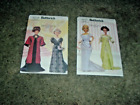 2 Lot Barbie Butterick Patterns Uncut 3057 and 6618 Circa Style Early 1900's NEW