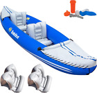 New ListingRogue 1 to 2 Person Inflatable Fishing Kayak Boat for Adults & Kids 10'6'' X 33'