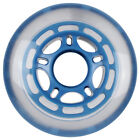 Roller Hockey Replacement Wheel Indoor 80mm 78A Soft Inline Skate Clear/Blue