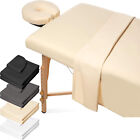 3-Piece Microfiber Massage Table Sheet Set Premium Facial Fitted Bed Cover