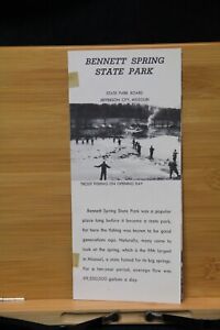 Brochure Bennett Spring State Park Missouri MO VINTAGE Lebanon handwriting in it