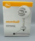 Blue Snowball USB Condenser Microphone with Accessory Pack (White), NEW SEALED