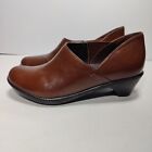 Dansko Brown Leather Slip On Pump Heels Shoes Women’s Sz 39 US 8.5-9