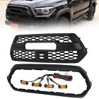 For 2016-2023 Tacoma Front Bumper Grille + Outer Shell Frame Surround W/LED (For: 2023 Tacoma)