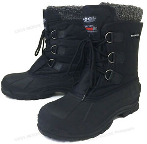 Mens Winter Boots Waterproof Nylon 9
