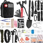 142 Pcs Emergency Survival Kit Backpack First Aid kit Gear Tools Set for Camping