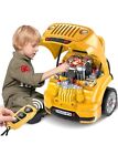 Toys for 3 - 8 Years Old Boys Large Truck Engine  Mechanic Repair Builder Kit