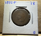 1872 Indian Head Cent Penny 1C - Good - Philadelphia