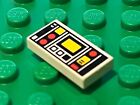 LEGO Tile 1x2 with Red and Yellow Controls 3069bp68 Set 6989 6861 6741 6988 6862
