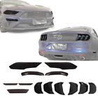 Front & Rear Head Tail Lights Lens Smoke Kit Covers Bezel for 18-22 Ford Mustang (For: 2021 Shelby GT500)