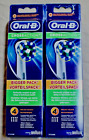 Oral-B Cross Action Replacement Brush Heads - SEALED PACKS - 8 Brush Heads