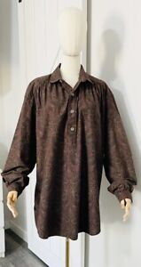 The Old Frontier Clothing Co Men’s Size L 100% Cotton Shirt Made in USA Paisley