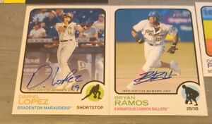 ⚾OPENED⚾2022Topps Heritage Minor League Baseball Hobby Box TWO AUTOGRAPH ON CARD