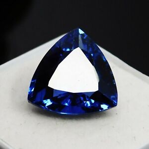 Natural Flawless BLUE Sapphire 8.30 Ct CERTIFIED Loose Gemstone TRILLION Shape