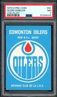 1979-80 OPC O PEE CHEE 82 OILERS NHL ENTRY Unmarked Checklist W/Gretzky PSA 7 NM