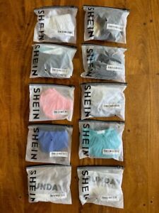NEW lot -22 pairs- men's SHEIN microfiber thongs | small and medium | all colors