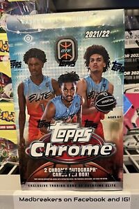 2021-22 Topps Chrome OTE Overtime Elite Basketball Factory Sealed Hobby Box