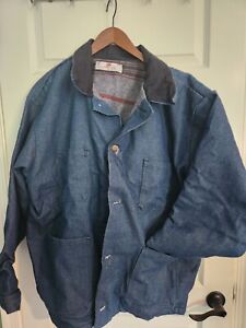 Vintage Adolphe Lafont Chore Coat Lined Made In USA Rare