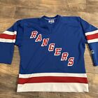 Vintage 90s Starter New York Rangers Hockey Jersey Away Blue Size Large