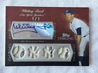 2008 Topps Sterling Whitey Ford Game Used Quad Jersey Autograph 1/1 with case