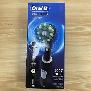 Oral-B Pro 1000 Crossaction Electric Rechargeable Toothbrush - Black, SEALED