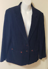 Vintage Levi Womens Navy Blue  Western Corduroy Jacket, Blazer Size 16