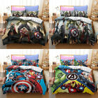 Marvel Avengers Superheroes Bedding Set 3PCS Duvet Cover Pillowcase Quilt Cover