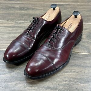 Allen Edmonds Park Avenue Dress Shoes 9.5 D Oxblood Leather Cap Toe Oxford USA