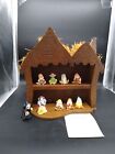 Disney Collector Thimble Cottage Set of Snow White Dwarfs & Hag Display *Read
