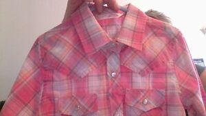 NEW Cowgirl Cumberland Outfitters Ely XS (5-6) Western Pearl-Snap Shirt RODEO