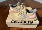 MENS ADIDAS Ultra 4D Running Shoes -Off White/Wonder Blue/Orchid Fusion- US 10.5