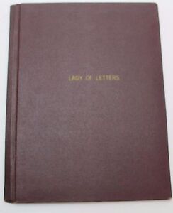 New ListingLADY OF LETTERS /1941 Radio Script, Based on 1935 Turner Bullock Broadway Play