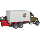 Bruder #02828 MACK Granite UPS Logistics Truck with Forklift 2828 - 1:16 NEW