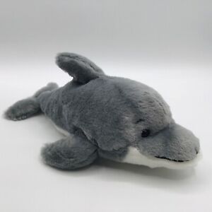 Ganz Webkinz Dolphin 11 inch Plush Gray Toy Stuffed Animal Soft Ocean Sea Mammal