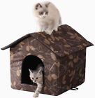 Cat House for Feral Outdoor Cats Dog Cat Outdoor Indoor Waterproof House Medi...