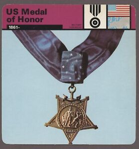 US Medal of Honor  Edito Service Card Second World War II Military Hierarchy