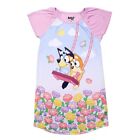 Bluey and Bingo Springtime Floral Swing Toddler Girl's Nightgown, Gown