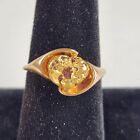 14K Yellow Gold Nugget Ring ~ Vintage ~ Size 8 ~ 5.9 grams