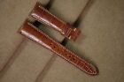 Light brown handmade curved end strap for Breguet size 21-16 (can change size)
