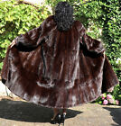 Mink Coat fur Coat Mink Fur Swinger Whole Skins Coat Chocolate Braun Eagle
