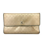 CHANEL Bicolore Quilted CC Logo Leather Long Trifold Wallet/9Y2603