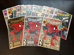 Spider-man #1-14 (1990) High Grade w/ Gold, Silver & Regular #1 Covers McFarlane