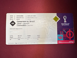 FIFA Qatar 2022 Ticket Match# 48 Cameroon vs. Brazil World Cup