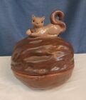 Kitsch Squirrel Cookie Jar Vintage Ceramic Kitchen Home Decor