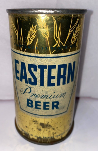 1960 EASTERN Steel Flat Top Beer Can Brewed in Chicago, IL  Bottom Open