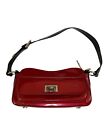 Beijo Vintage purse by Susan Handly Cherry Red patent leather shoulder Bag EUC